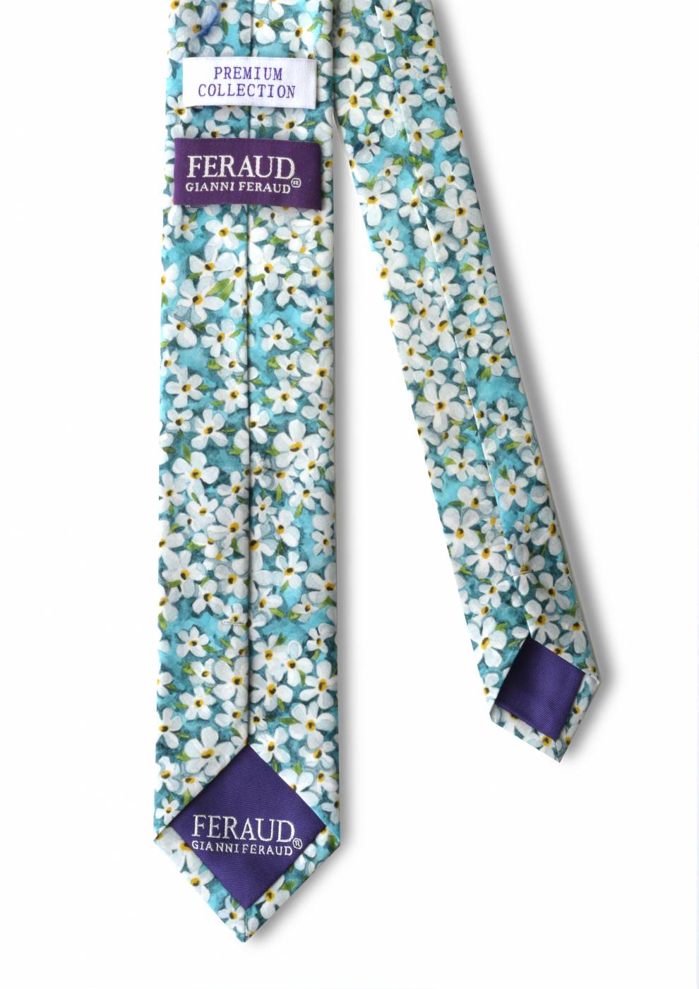 Gianni Feraud Petal Wish Cotton Tie Made with Liberty Fabric