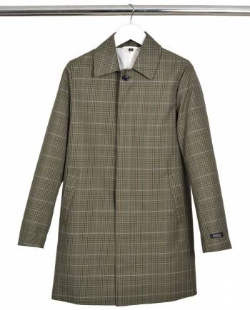 gianni feraud checked raincoat