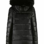 Gianni feraud quilted jacket with faux fur hood online